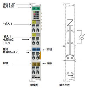 BECKHOFF模擬量輸入端子模塊 EL3011/12，EL3111/12