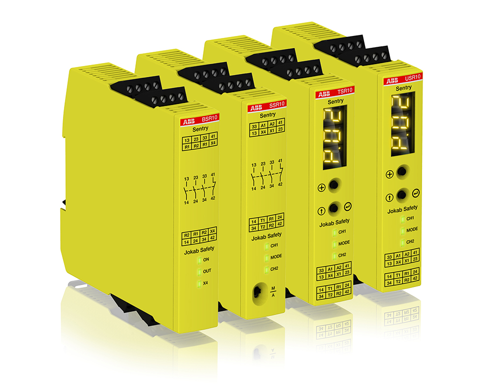 ABB Jokab安全繼電器,可減少停機(jī)時(shí)間，庫(kù)存，安裝時(shí)間